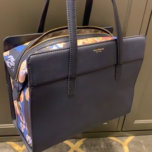 Navy floral Isaac Mizrahi bag